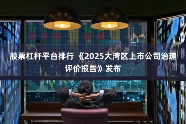 股票杠杆平台排行 《2025大湾区上市公司治理评价报告》发布