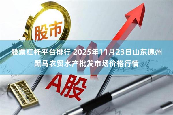 股票杠杆平台排行 2025年11月23日山东德州黑马农贸水产批发市场价格行情
