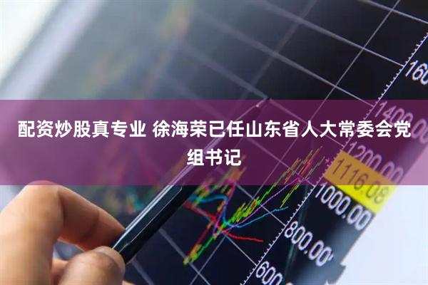 配资炒股真专业 徐海荣已任山东省人大常委会党组书记
