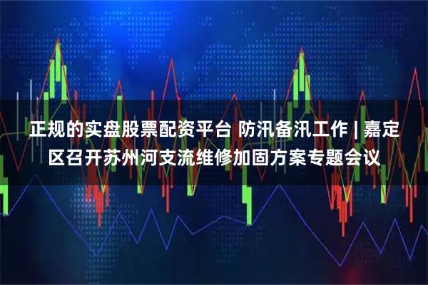 正规的实盘股票配资平台 防汛备汛工作 | 嘉定区召开苏州河支流维修加固方案专题会议